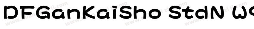 DFGanKaiSho StdN W9字体转换
